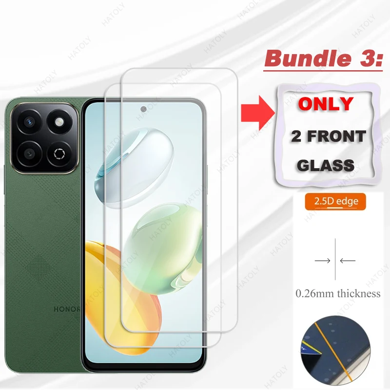 Película protectora para Honor X7c 5G Protector de pantalla de vidrio para Honor X7c 5G HD Protector de cámara transparente para Honor X7c 5G Glass