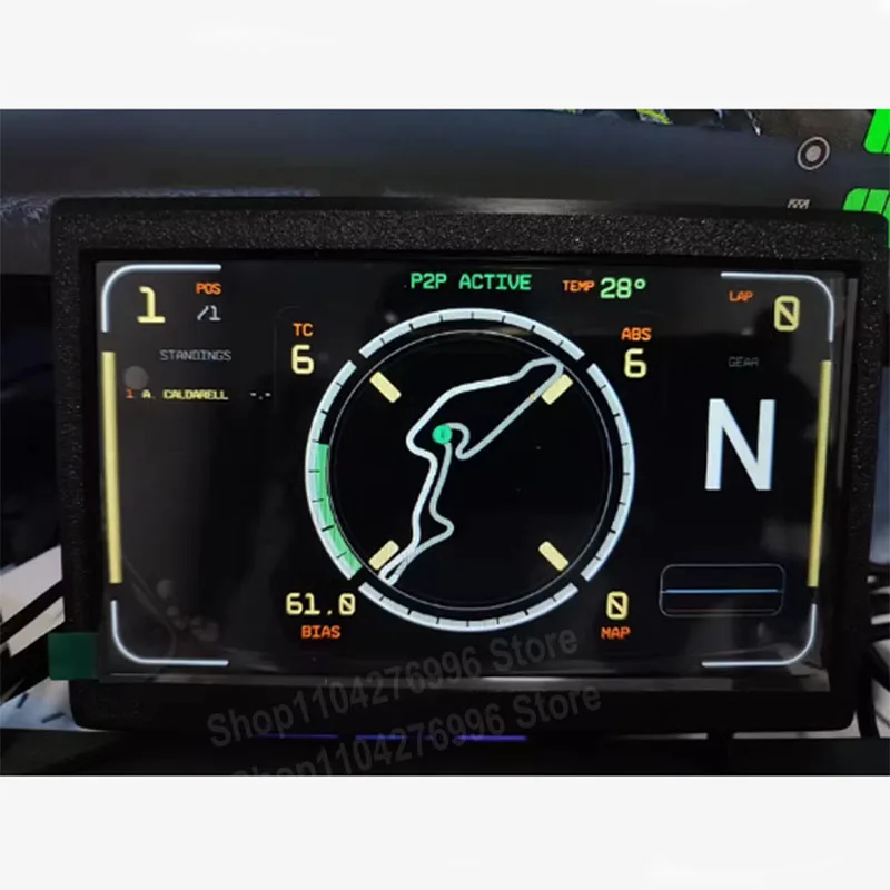 Simplayer Sim Racing tablero de instrumentos simulador de pantalla USB pantalla grande de 7 pulgadas para Fanatec Thrustmaster Logitech g29/g27/g25 - imagen 3