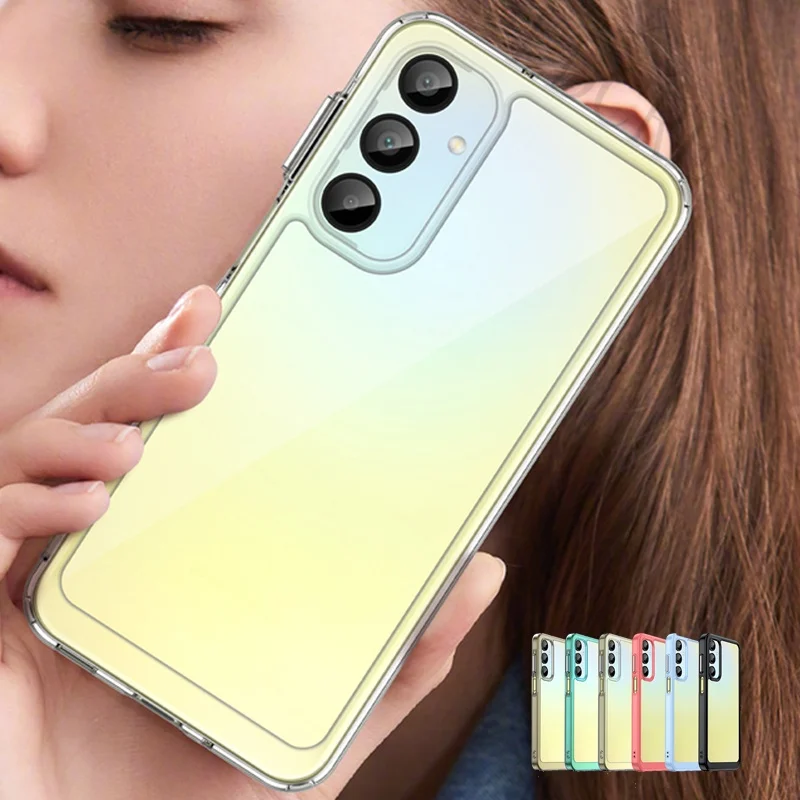 Para Samsung A16 funda Samsung Galaxy A16 Capas nuevo teléfono a prueba de golpes parachoques armadura trasera transparente Samsung A16 A 16 - imagen 2