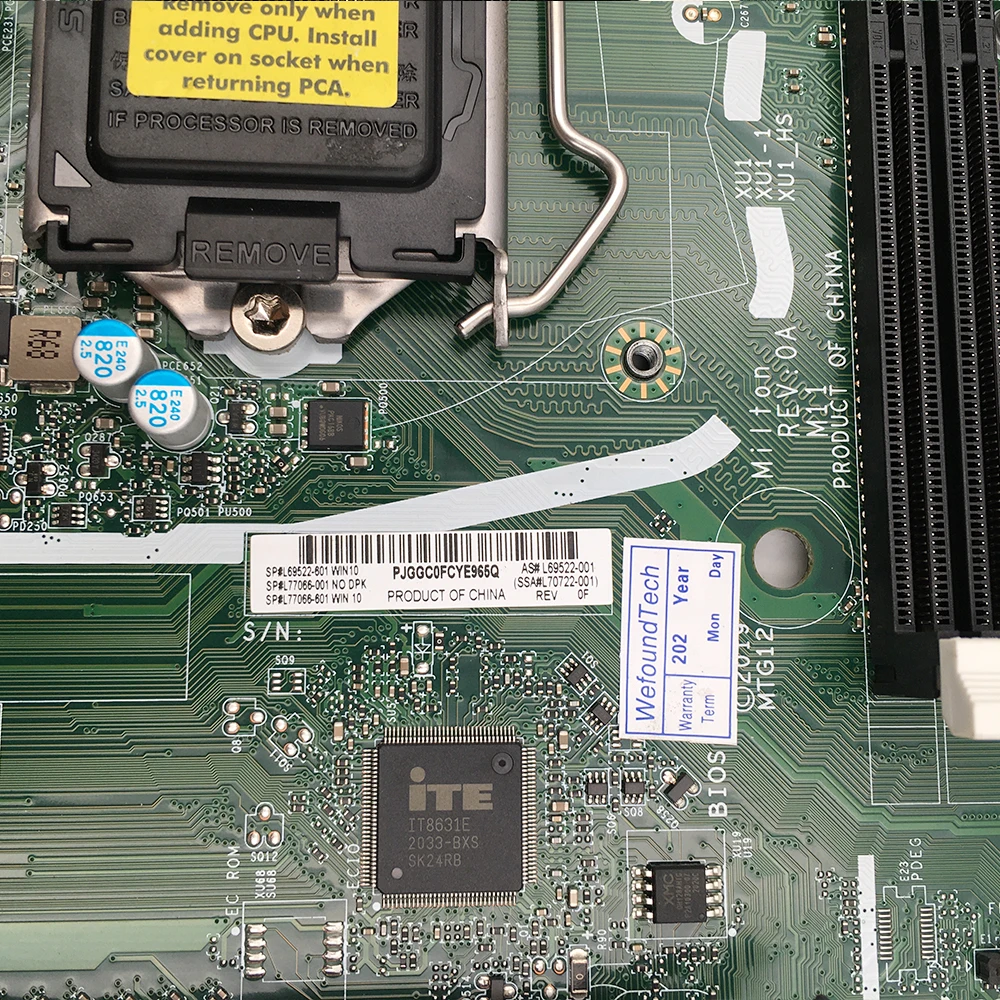 Para HP TPC-F125-SF 280 Pro G4 SFF placa base de escritorio L69522-601 L69522-001 L77066-601 L77066-001 L70722-001 completamente probado - imagen 5