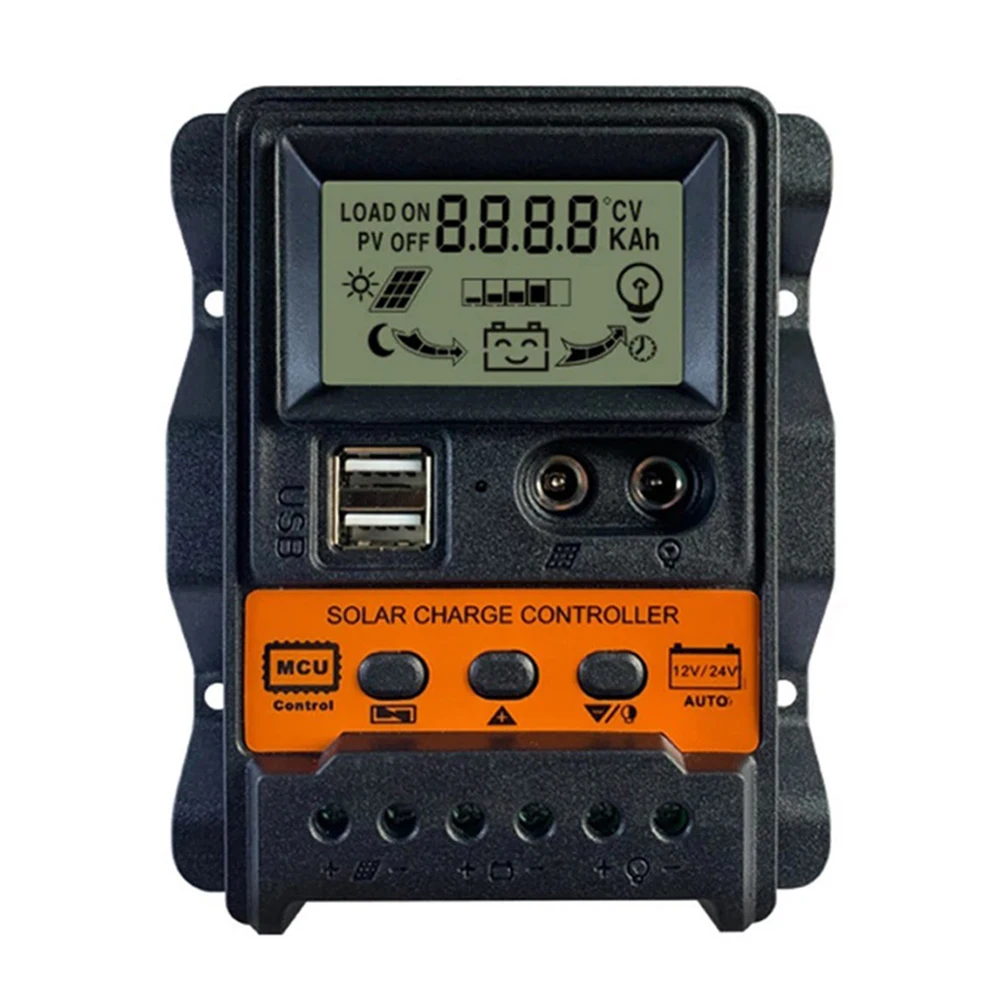 Regulador solar 10A/20A/30A Controlador PWM Regulador de batería de panel solar PWM de 3 etapas Regulador de carga solar para paneles solares - imagen 4