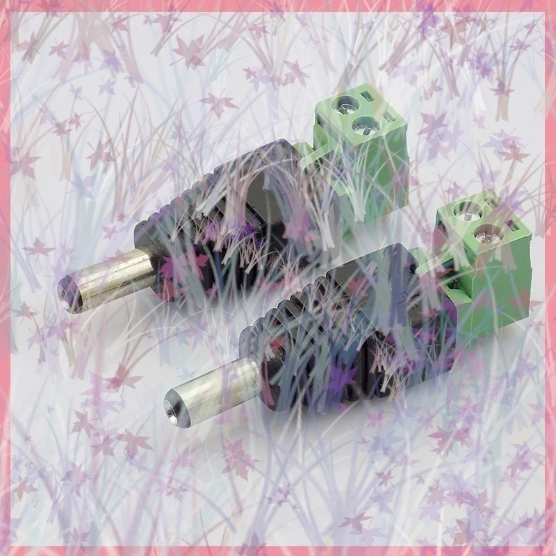 1/2/5/10 Uds DC enchufe macho 5,5x2,1mm adaptador de conector de alimentación fuente de alimentación para accesorios de cámara CCTV tira de luz Led de seguridad B6