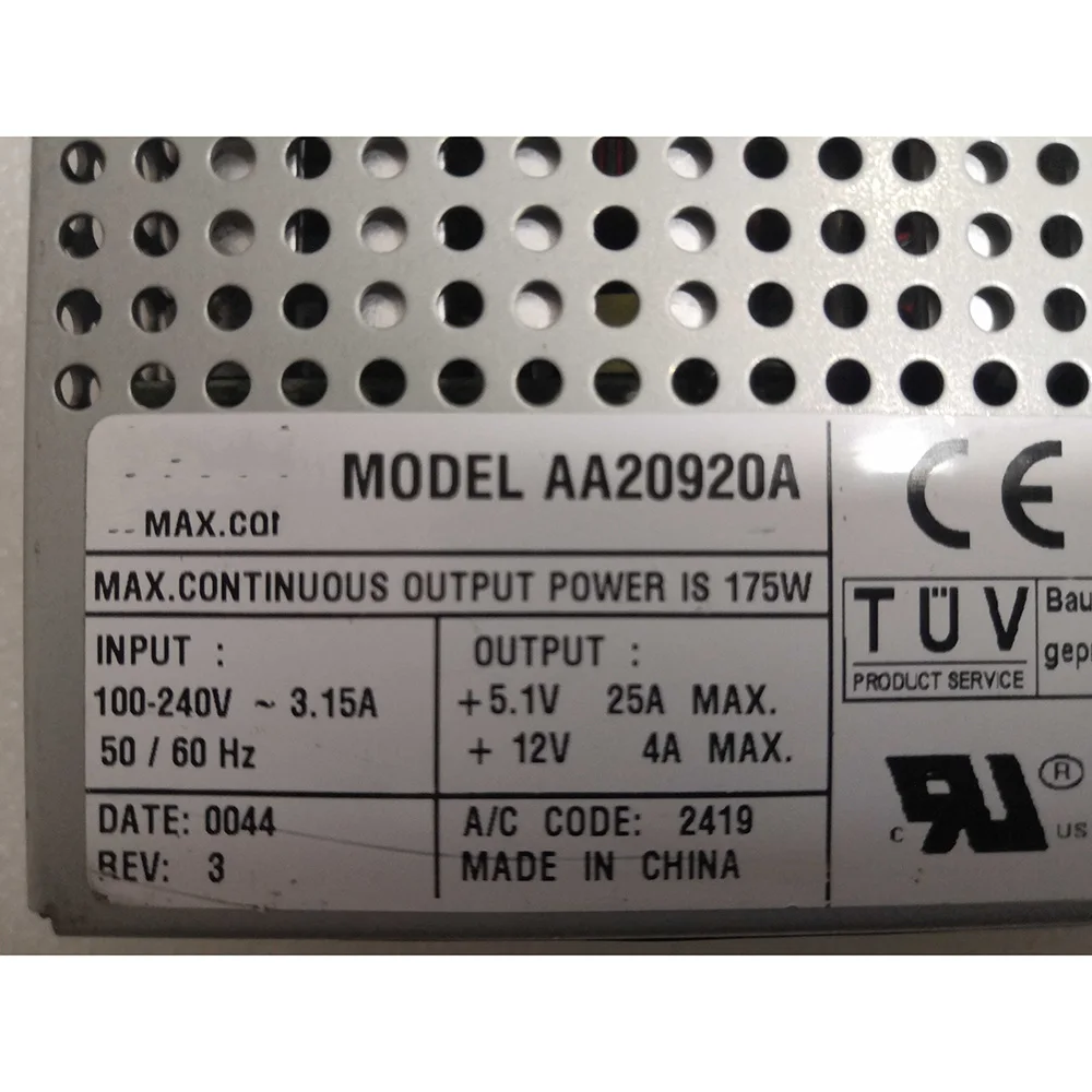 Prueba 100% de fuente de alimentación para T700 T900 FASTT500 175W DS4500 348- 0049092   AA20920A funciona bien - imagen 4