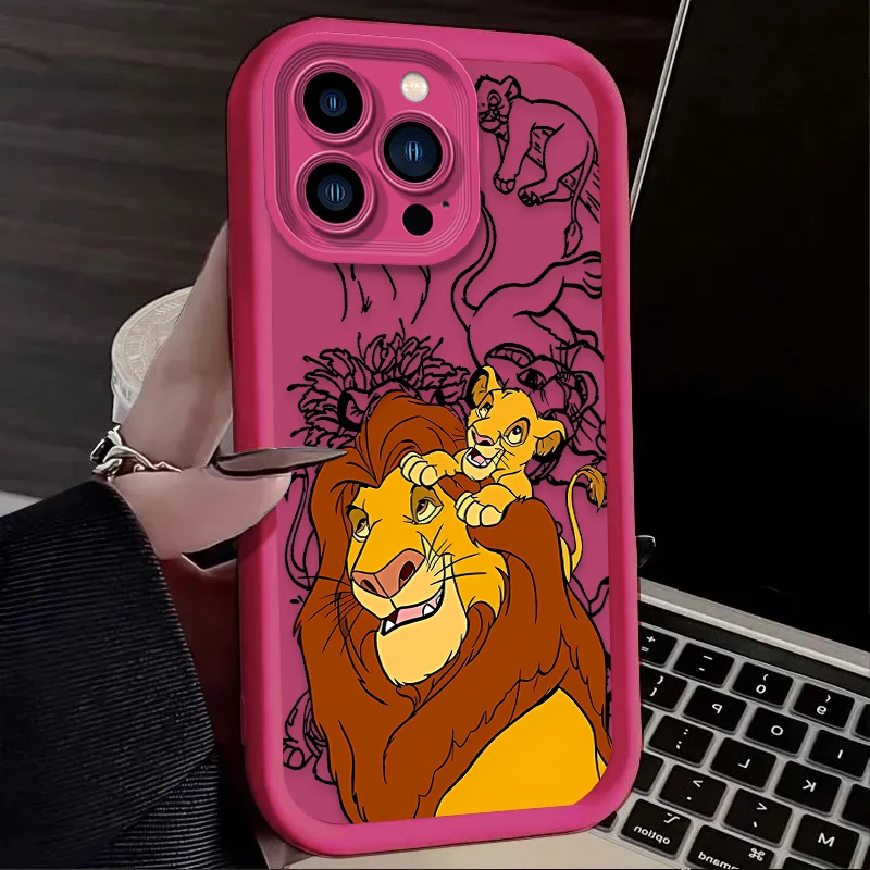 Funda Disney Rey León Simba para iPhone 16 15 14 13 12 11 Pro Max X XS X S Max XR SE 2020 7 8 Plus, funda de silicona suave a prueba de golpes - imagen 4