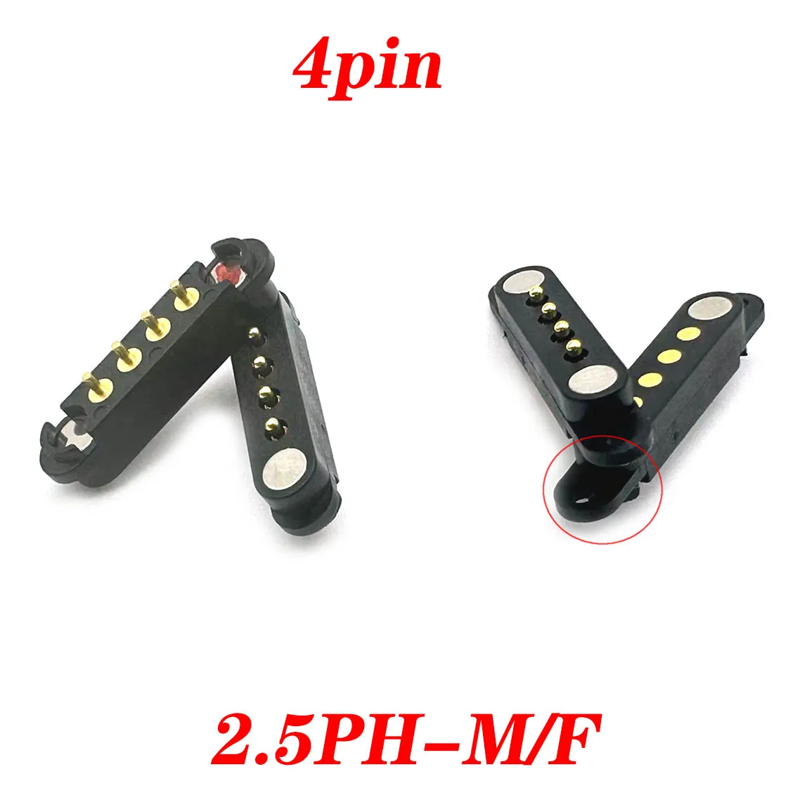 1 Juego de conector Pin Pogo magnético de 1A CC, 4 pines, Pogopin, macho y hembra, toma de corriente CC con resorte, 4P - imagen 2