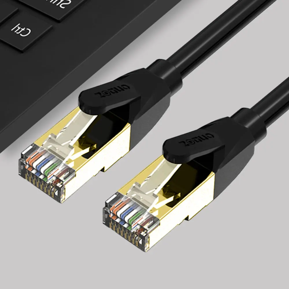 ZOGUO CAT8 Cable Ethernet enrutador RJ45 Internet Lan SFTP 40Gbps 2000MHz red con algodón trenzado para portátil IPTV PS4 CAT8/7/6 - imagen 3