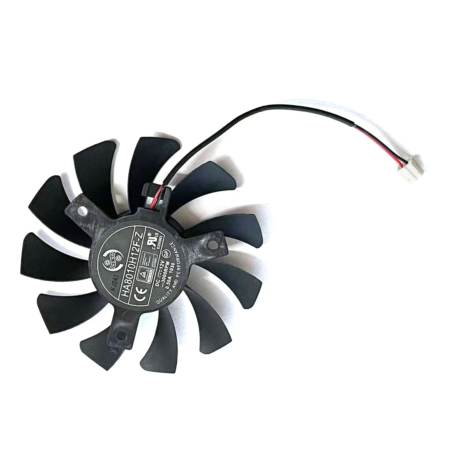 Ventilador HA8010H12F-Z GTX 1030 de 75MM y 2 pines para refrigeración de tarjetas gráficas MSI Geforce GTX 750Ti 750 N740 GTX730 GTX740 R7 250 - imagen 5