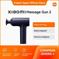 Official | Xiaomi Massage Gun 2 Alivio potente y eficaz de la tensión muscular Fuerza de 25 kg Proporciona una amplitud de 10 mm para un masaje de tejidos profundos Diseño integrado Indicador luminoso de intensidad circular*