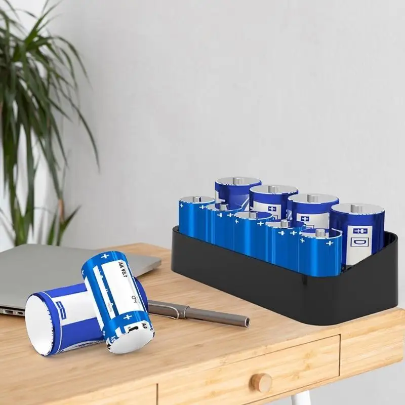 Caja soporte batería R53C, dispensador colgante pared para fácil recuperación batería para hogar y caja - imagen 3