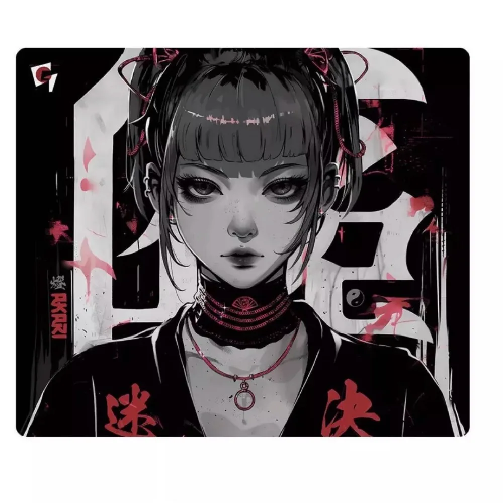 GLSSWRKA Akari-alfombrilla de ratón de cristal para juegos, superficie lisa recubierta mejorada, imprimación de cobertura completa, alfombrilla de escritorio grande, accesorios para juegos, copia - imagen 2