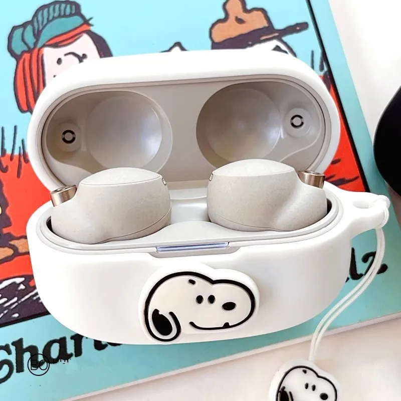 MINISO Snoopy funda para auriculares Sony LinkBuds S funda protectora de silicona para auriculares inalámbricos Sony WF-1000XM 4/5 - imagen 4