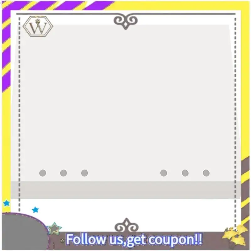 AU33-Página de papel de liberación en blanco reutilizable de doble cara para organizador de carpetas adhesivas A5 de 6 anillas- 80 hojas de inserciones de repuesto - imagen 4