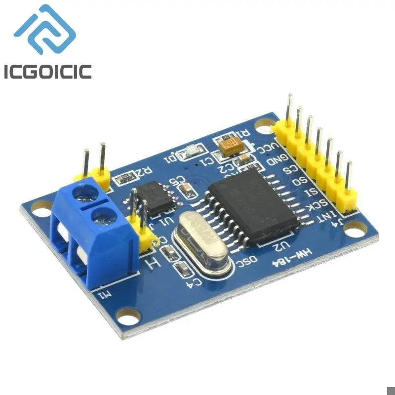 Módulo de bus CAN MCP2515, receptor SPI TJA1050 para controlador ARM 51 MCU - imagen 4
