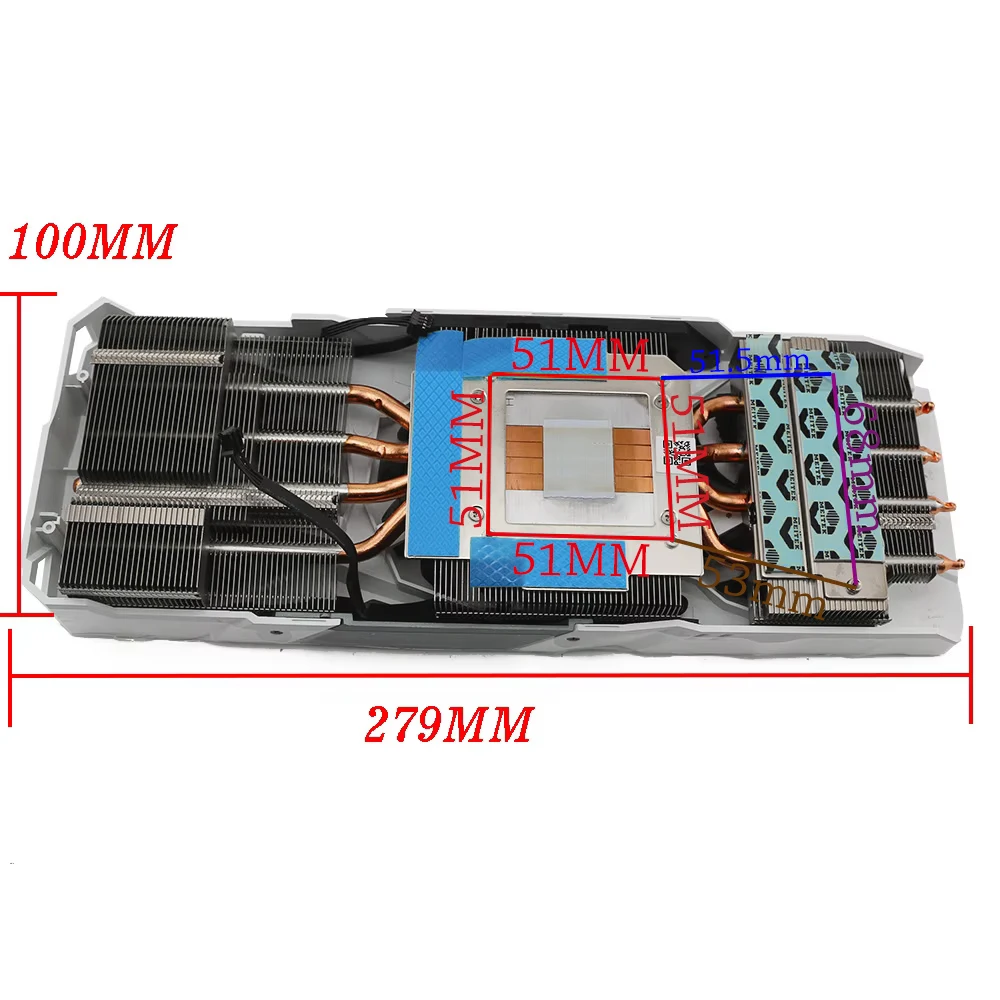 Nuevo disipador de calor de tarjeta de vídeo RTX2060 Original para Gigabyte RTX 2060 Super tarjeta gráfica disipador de calor de repuesto - imagen 2