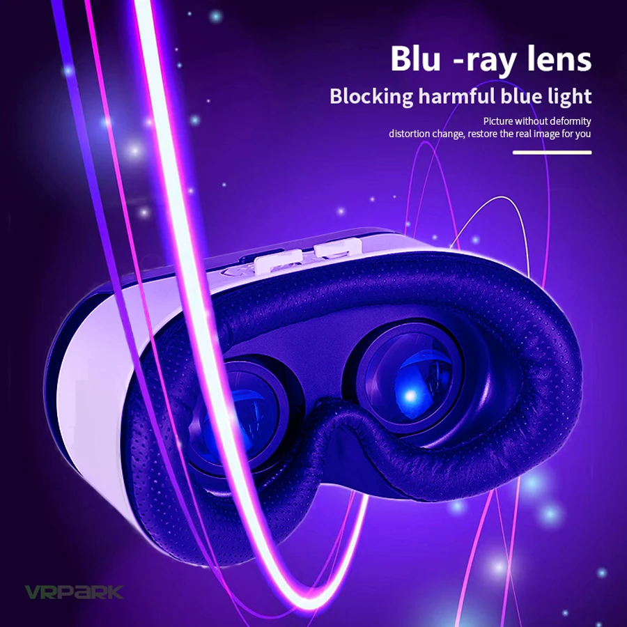 Gafas VR de realidad Virtual, casco de teléfono 3D, lentes de auriculares, dispositivo Viar, teléfono inteligente, juego celular, visor de vídeo móvil - imagen 4