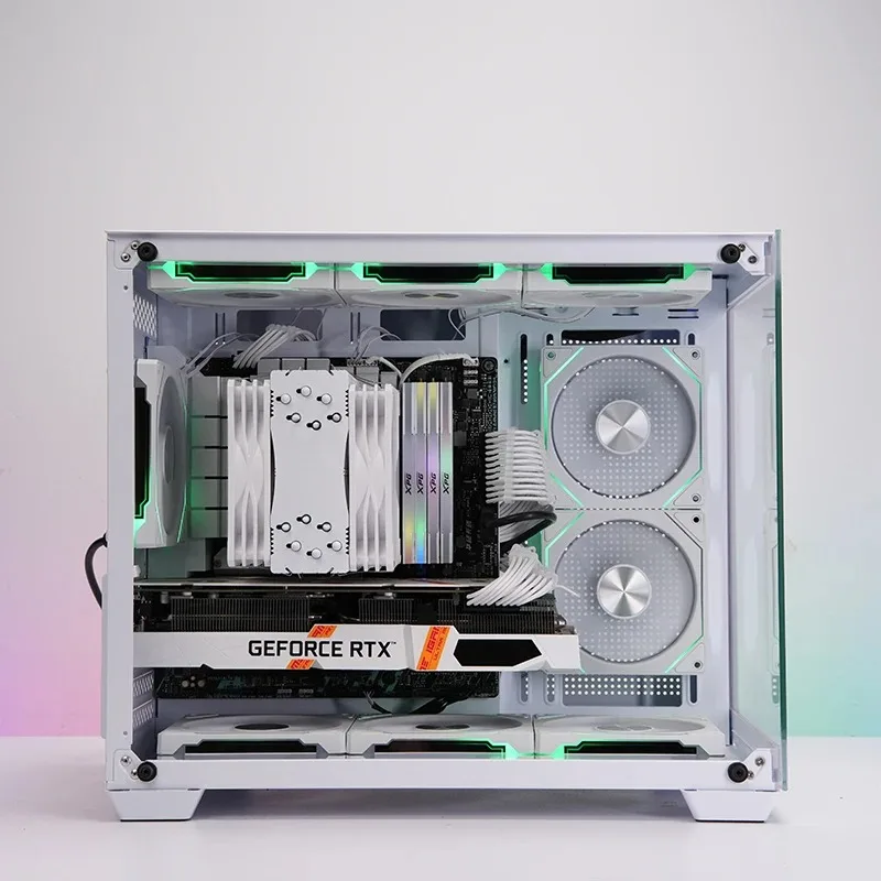 Ventilador blanco GEN4 RS de 120 mm, RGB direccionable con espejo infinito, sincronización de 12 V y 3 pines, PWM de 800-1800 RPM, ideal para estuches y refrigeradores de líquidos - imagen 2