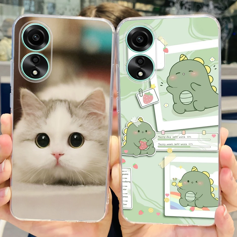 Funda de silicona blanda para Oppo A78 4G, carcasa pintada con estilo, 5G - imagen 4