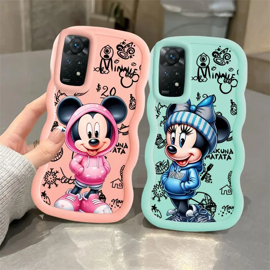 Funda para Xiaomi Redmi Note 13 Pro Plus 9S 9 11 12 10 14 Pro 8 10S funda de teléfono suave Minnie Mickey Disney - imagen 2