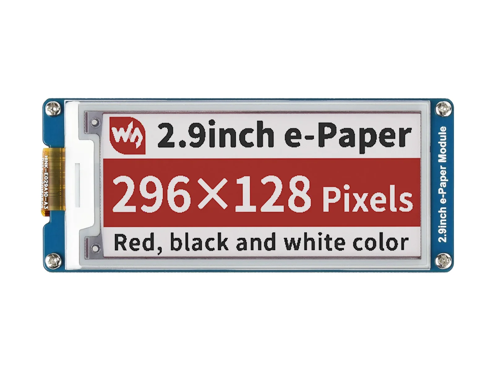 Waveshare 296x128 pantalla de tinta electrónica de 2,9 pulgadas interfaz SPI de papel electrónico de tres colores rojo/blanco/negro para Raspberry Pi/STM32 3,3 V/5V