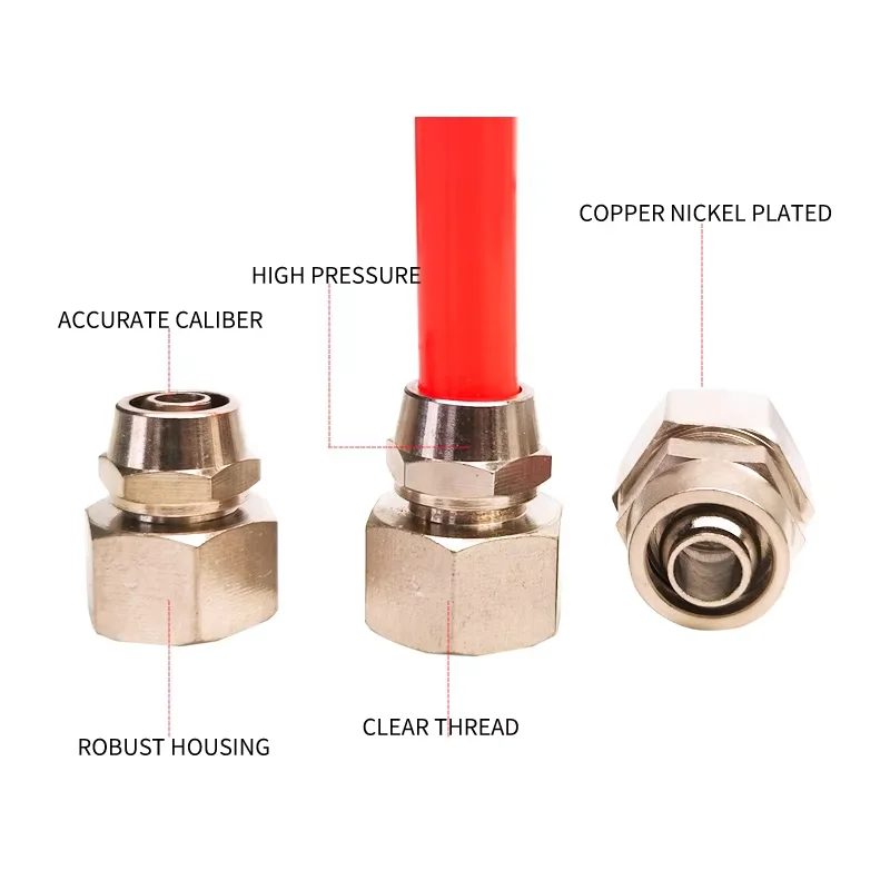 Conector rápido 500 Uds BSPT KL-PCF4-01,KL-PCF6-02,KL-PCF8-02,KL-PCF8-02 KL-PCF12-01 conector neumático giratorio - imagen 4