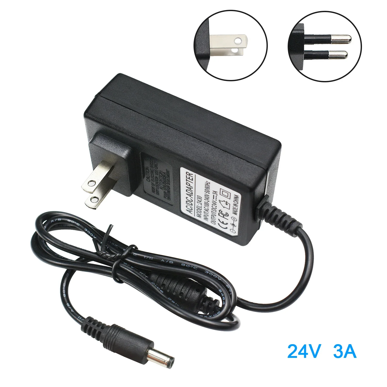 AC110-240V a DC 5V 9V 12V 24V 1A 2A 3A adaptador de corriente Universal 5,5*2,1/2,5mm UE EE. UU. AU Reino Unido cargador de suministro para tira de luz LED TV - imagen 3