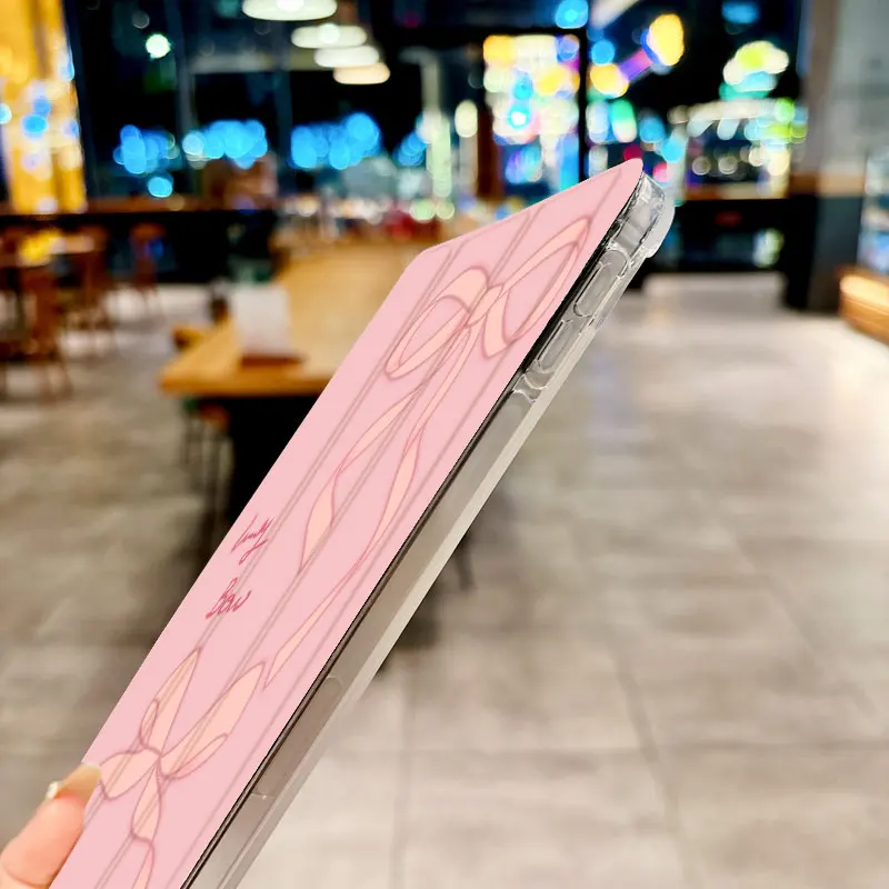 Funda de tableta con lazo bonito rosa para iPad pro 10/11 pulgadas 2020/6/7th /8th /Air 3rd/Air 4th/9th gen/Air 5th Gen 2022/Air 11 Anti-caída - imagen 5