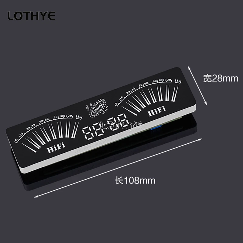 Luz LED para captación de espectro de música, analizador de ritmo, pantalla de luz, indicador de nivel de Audio activado por voz, medidor de VU, lámpara de ambiente para coche - imagen 5