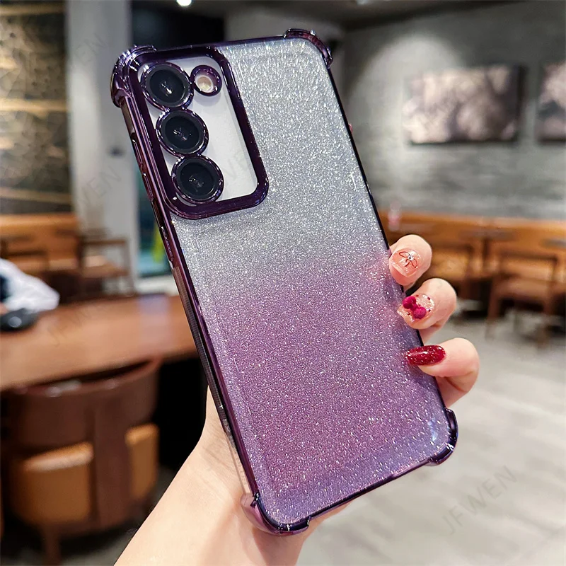Glitter Shockproof Case For Samsung Galaxy A53 A13 A23 A33 A73 A03 Core A03S A54 A14 A24 A34 A04 A04S A04E Soft TPU Back Cover - imagen 5