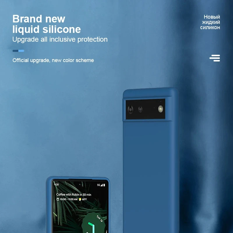 Funda de teléfono de silicona líquida a la moda para Google Pixel 7 8 Pro 7A 6A fundas para Google Pixel 6 7 6 8 Pro cubierta trasera suave a prueba de golpes - imagen 5