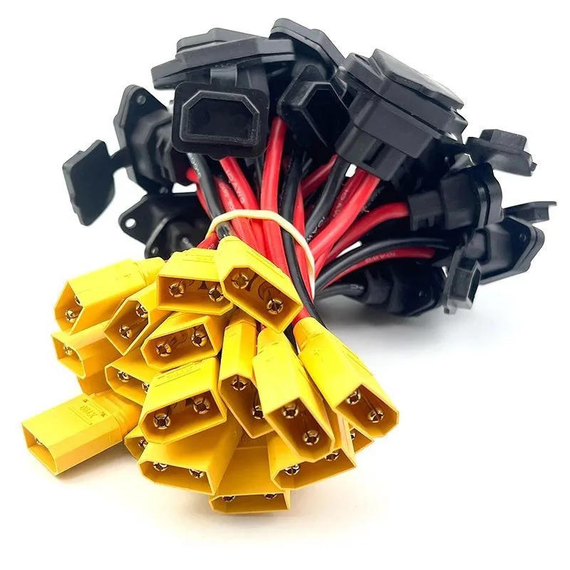 XT60/XT90 a C14 3pin macho hembra toma de corriente 10AWG/12AWG batería conector de Cable de carga de coche nueva energía Cable de carga de bicicleta eléctrica - imagen 5