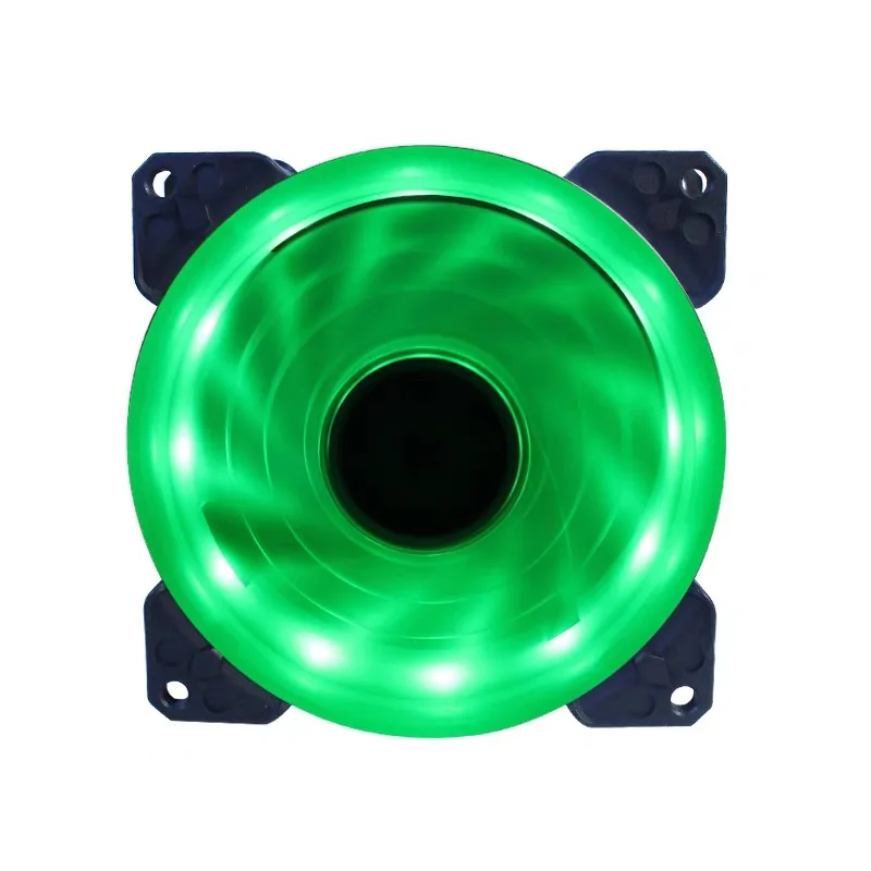 Ventilador LED de 9cm y 92mm, 90mm, 4 pines, PC, caja de ordenador de escritorio, ventilador enfriador de refrigeración, 12V, 9225, 92x92x25mm, GPU, CPU, Enfriador, doble luz Halo - imagen 2