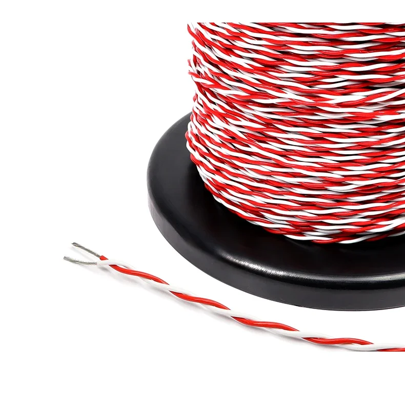 Cable de PTFE AFS200 de 1 ~ 20m, 2 pines, 26/25/24/22/20/18/17/15/13AWG, par trenzado FEP, Cable electrónico de alta temperatura de cobre estañado - imagen 3