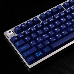 GMK Blue Moon Keycap Cherry Profile 132 teclas PBT sublimación de tinte GMK Noce clon Keycaps para interruptores Mx Teclado mecánico