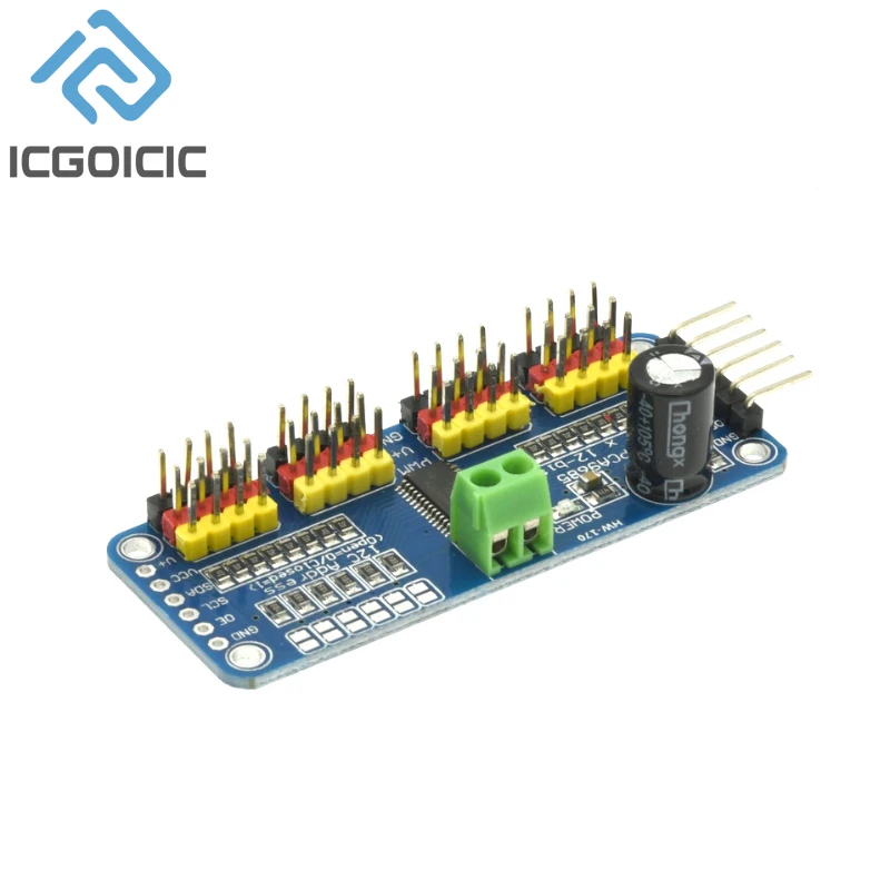 PCA9685PW 16 canales 12 bits PWM Servo Shield Driver interfaz I2C módulo PCA9685 para Raspberry Pi - imagen 2
