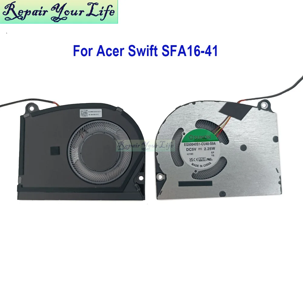 Ventilador de CPU para ordenador portátil, Enfriador de procesador de SFA16-41 para Acer Swift Edge SFA16-41-R7SU R6YS N22C8 2022 DC280012VS0 - imagen 2