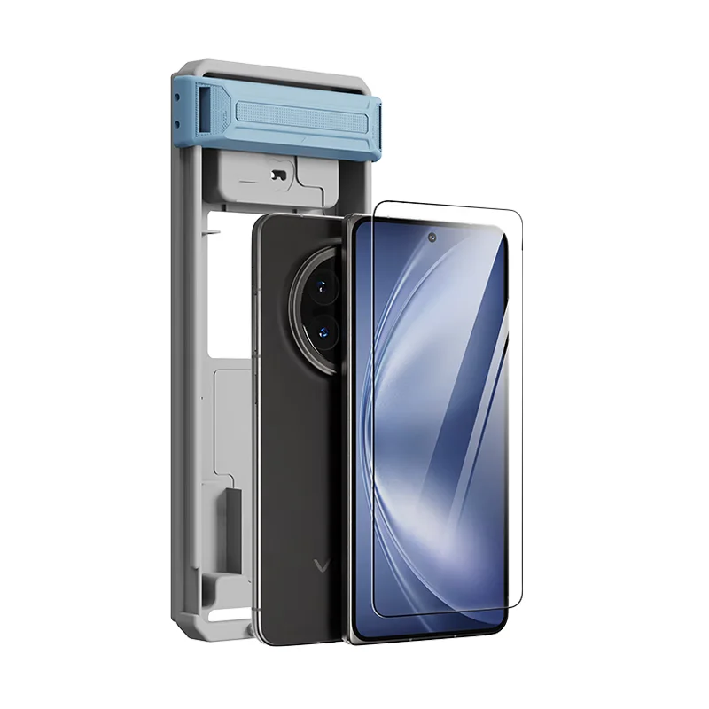 Para Vivo X Fold 5 3D curvado pegamento completo vidrio templado para Vivo X Fold5 protectores de pantalla sin polvo película Premium fácil instalación