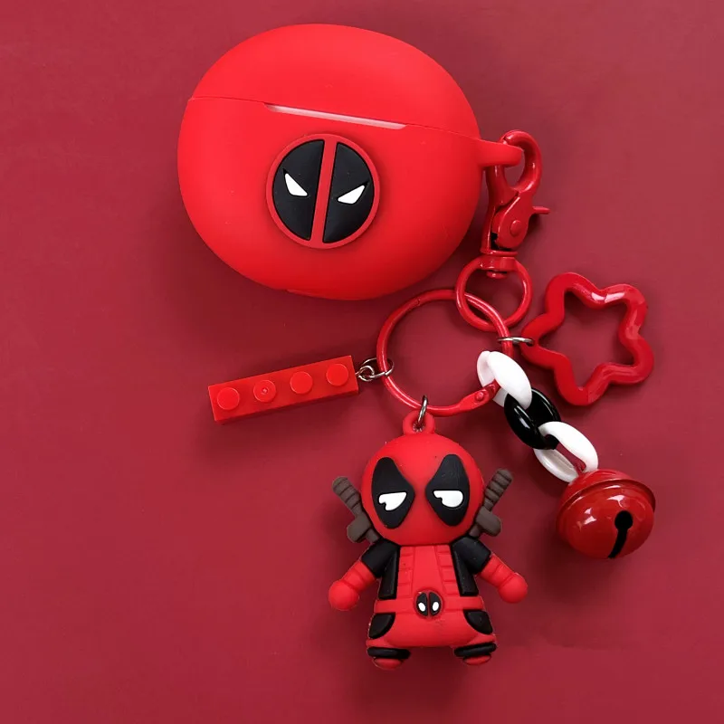 Funda para auriculares de dibujos animados para OPPO Enco Air/Air 2, caja de carga de auriculares inalámbricos de silicona, carcasa protectora con llavero - imagen 4