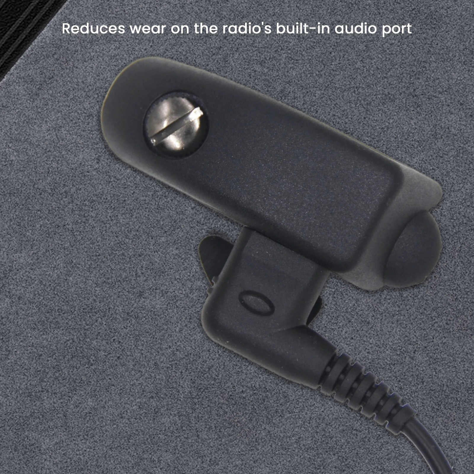 Adaptador de Radio Jack de 2 pines, adaptador de Walkie Talkie, adaptador de auricular de Walkie Talkie para Motorola GP328/338 GP340 380 - imagen 2