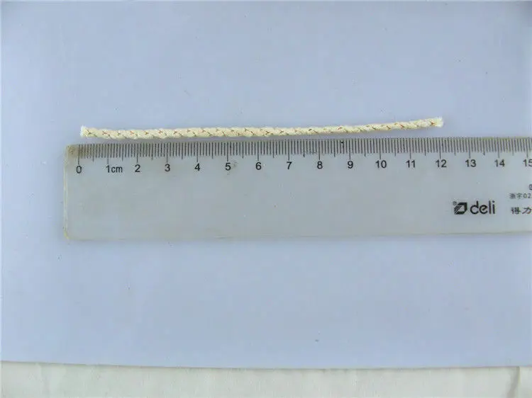 10 unids/lote mecha de núcleo de algodón para lámpara de Alcohol Kerosen mechas duraderas para rueda DIY encendedor de aceite herramientas de fabricación de velas - imagen 4