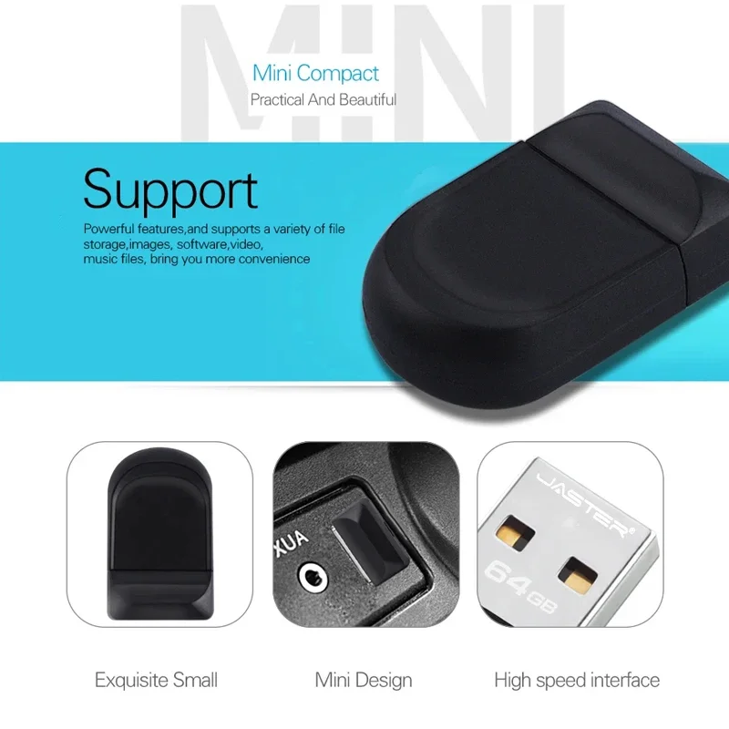 Nueva unidad Flash USB Super Mini 128M/256M/1G/2G resistente al agua USB 2,0 Pen Drive 128GB capacidad práctica Pendrive llavero gratis 64GB - imagen 4