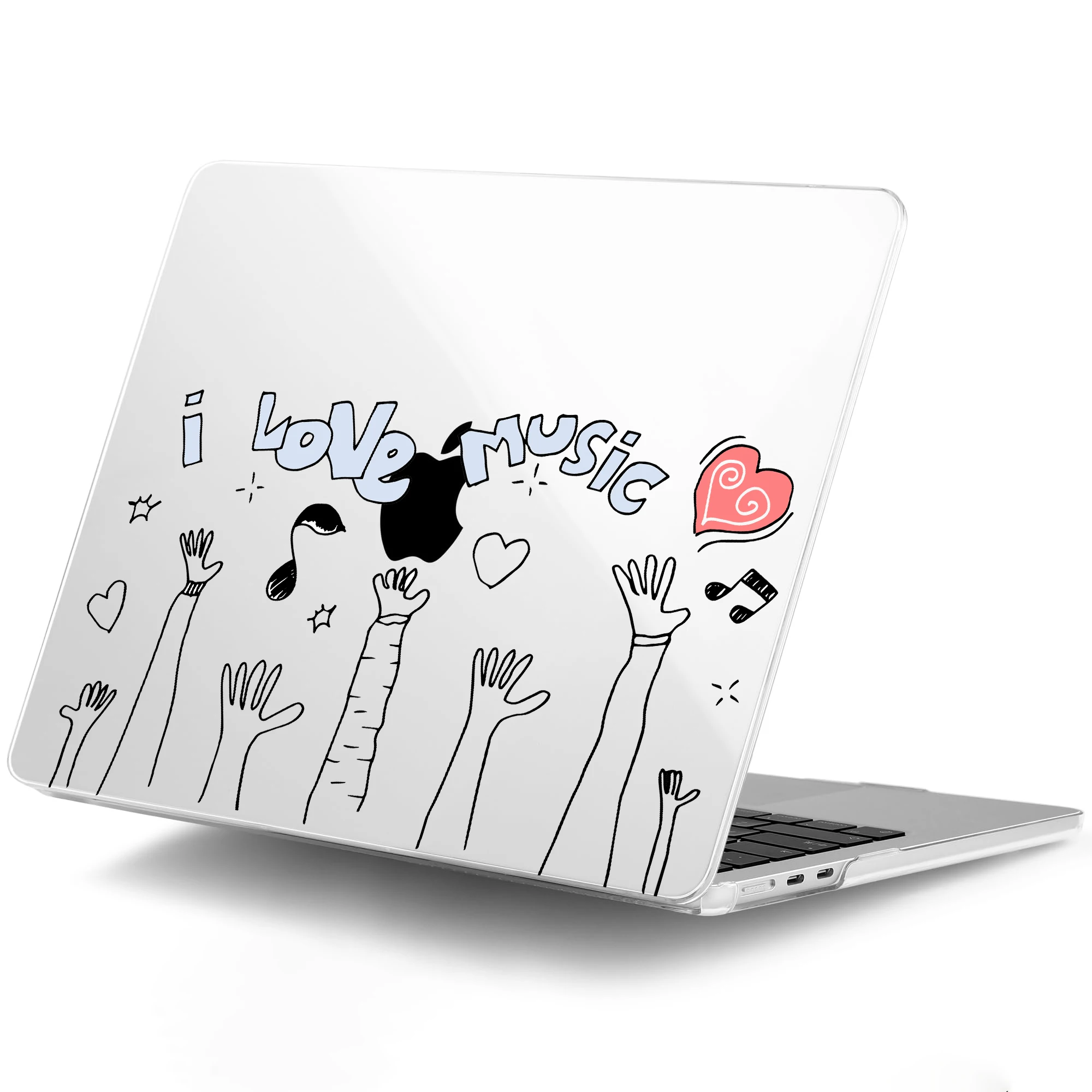 Funda de portátil 2025 para MacBook Air M4 Pro 13 M2 2022, funda M1 2020 2023 Pro 14 16 M3 2024, carcasa dura para Air 13,6 15,3, funda estampada