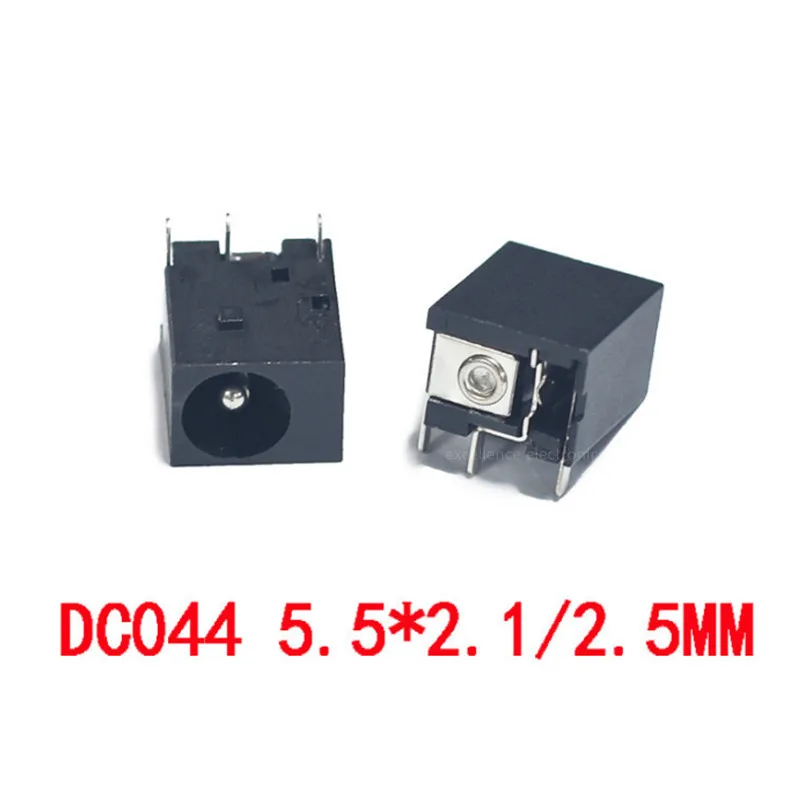 Conector DC Hembra 3 Pines 5,5x2,1mm Horizontal – Toma Corriente CC
