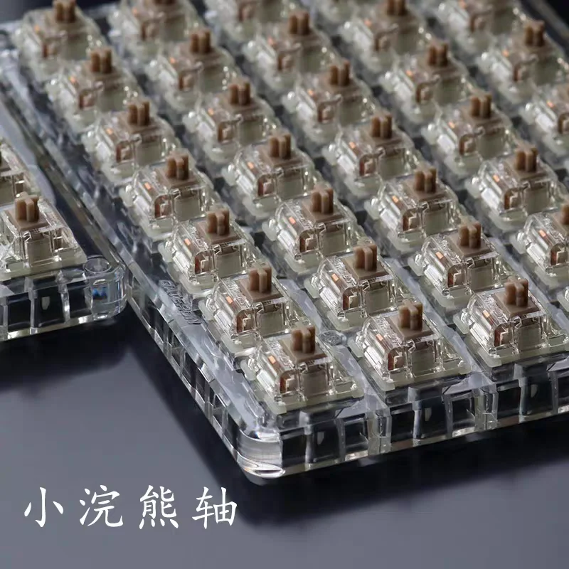 GATERON-interruptor lineal Baby Racoon 2,0, 5 pines, RGB 55g, bricolaje, personalizado, Hotswap, Teclado mecánico para juegos, 20mm, prelumado - imagen 2