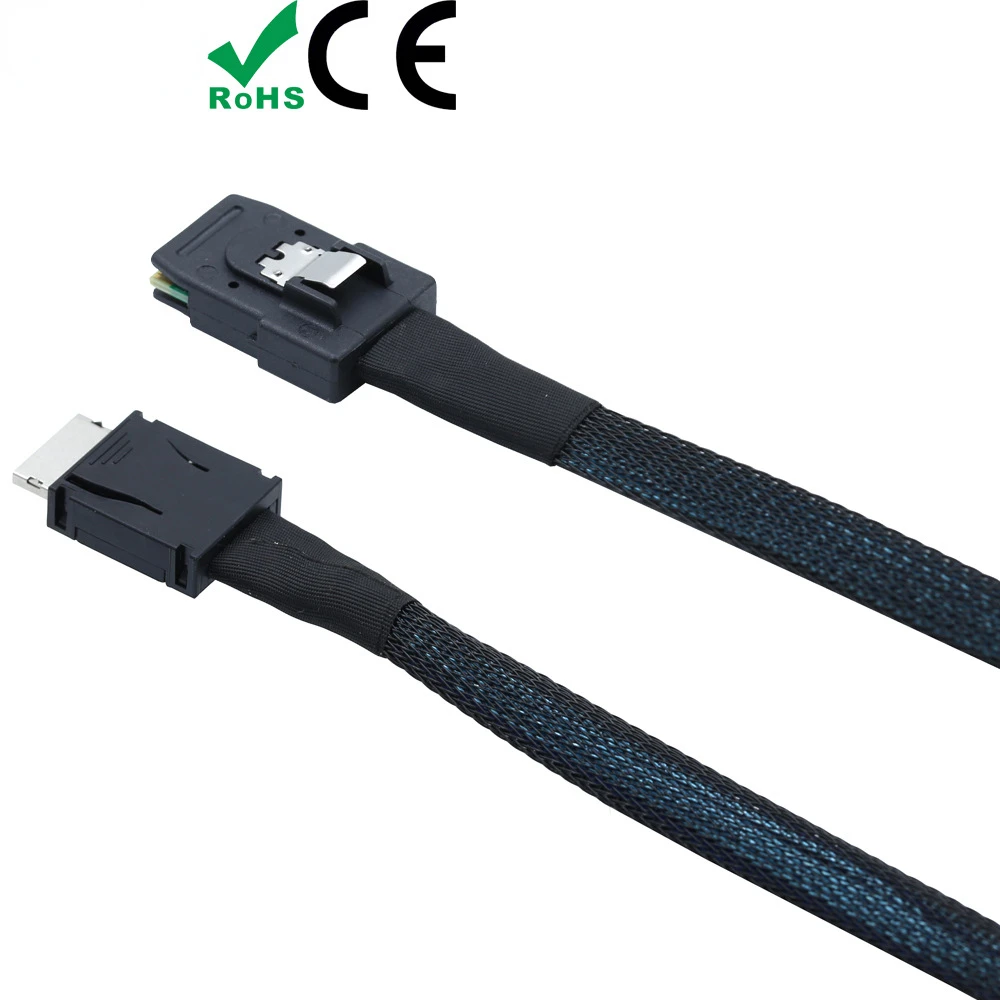 0,5/1M PCIE Oculink SFF 8611 4I a MINI SAS SFF-8087 para cable de conversión interna de servidor - imagen 4