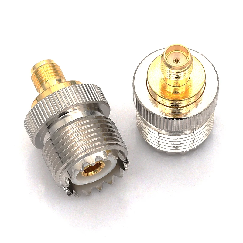 1/5/10 Uds UHF SO239 PL259 a SMA enchufe macho y conector hembra adaptador Coaxial RF conector terminales de cable latón recto - imagen 5