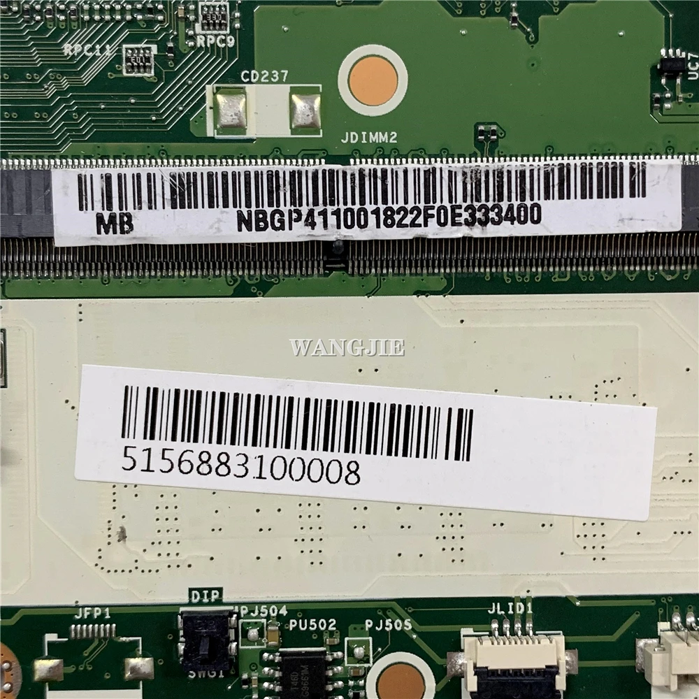 Para Acer Aspire A515 A515-51 placa base de computadora portátil NBGP411001 NB.GP411.001 C5V01 LA-E891P SR3LA I5-8250U 4G RAM - imagen 4