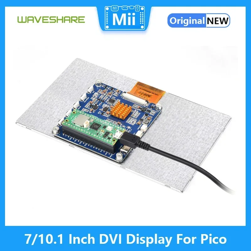 Módulo de pantalla DVI de 7/10,1 pulgadas para Raspberry Pi Pico, panel IPS, 1024 × 600 píxeles, comunicación de interfaz DVI - imagen 4