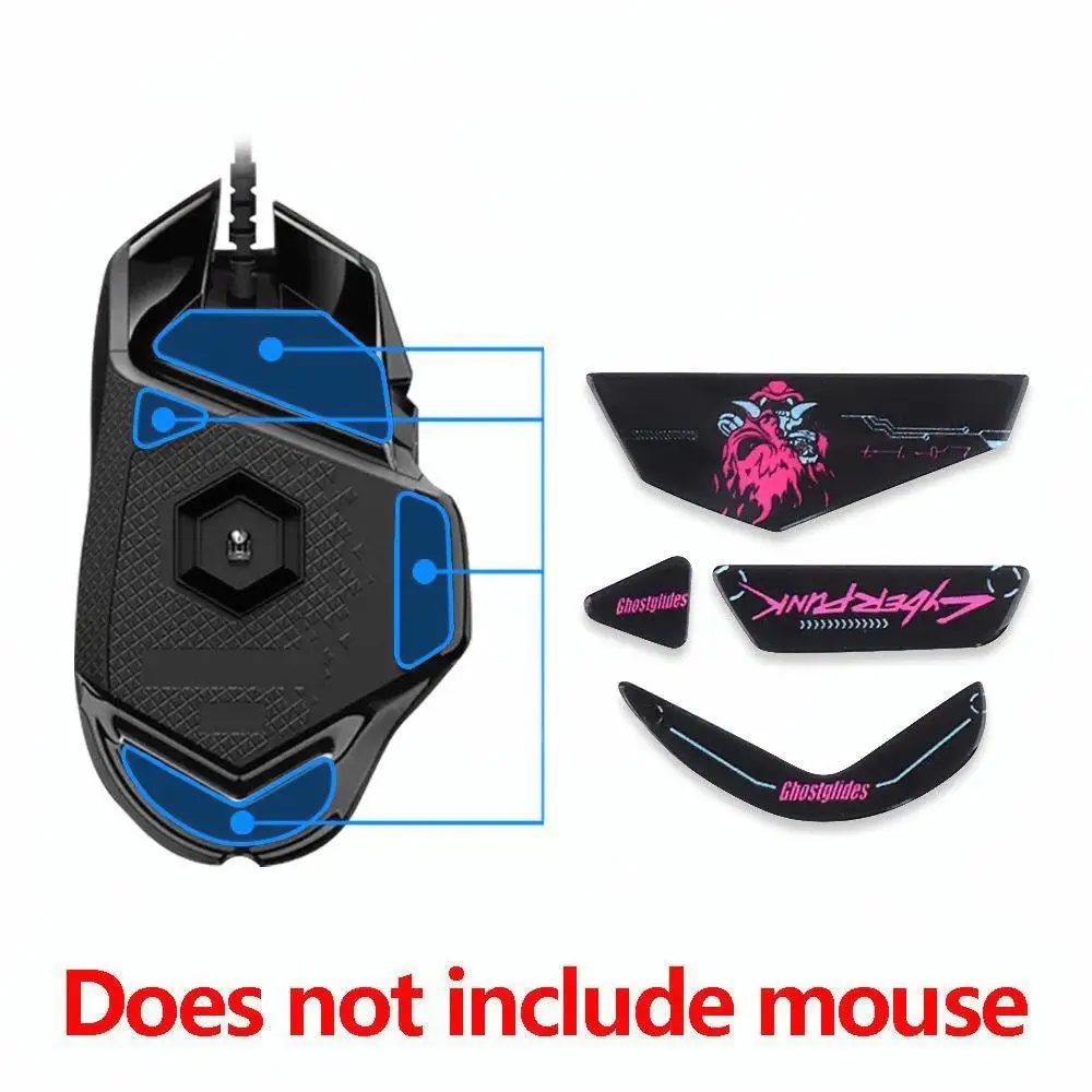 Patines de ratón de cristal para Logitech GPW, almohadillas para pies de ratón de 1. a/2 a/3 a generación, accesorios para ratón con borde curvo 2.5D delgado y duradero suave - imagen 5