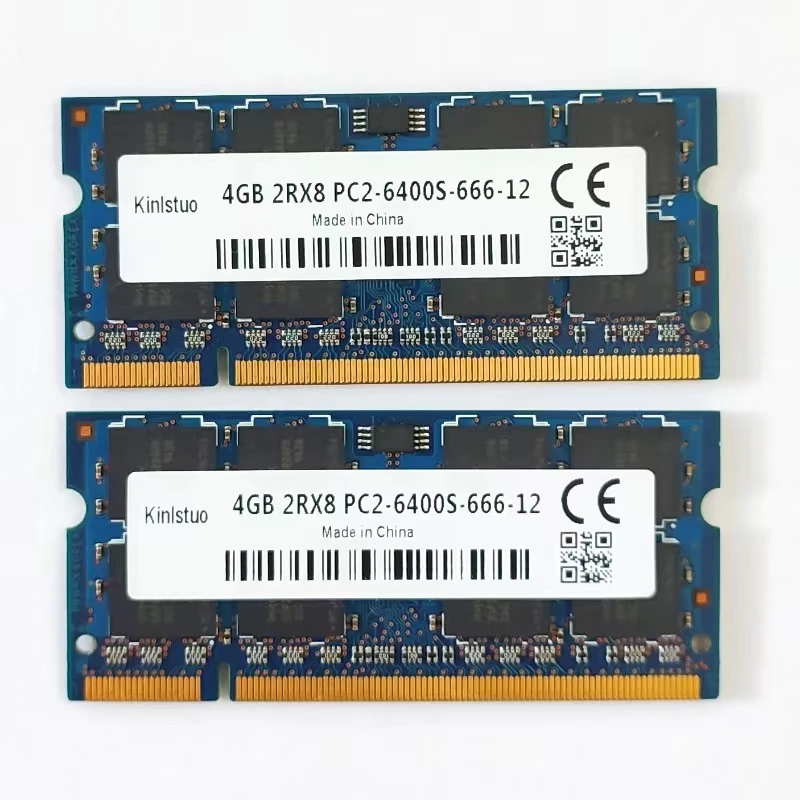 Memoria RAM DDR2 para portátil, 4GB, 800MHz, 4GB, 2RX8, PC2-6400s-666-12, SODIMM, 1,8 V - imagen 4