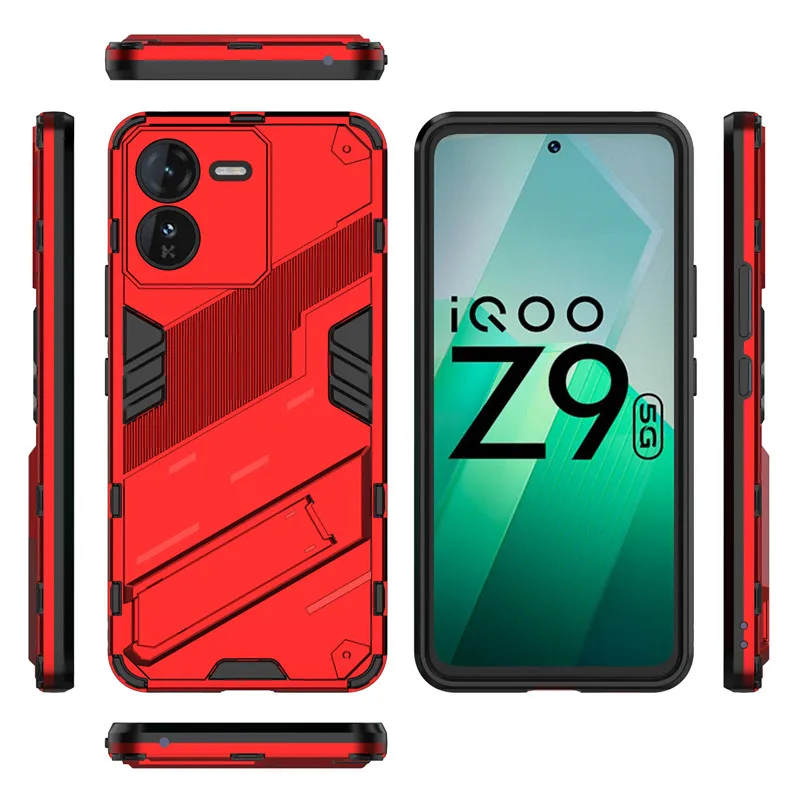 Para ViVo IQOO Z9 Funda ViVo IQOO Z9 5G Funda estilo Punk armadura protector de parachoques Fundas protectoras traseras para teléfono para ViVo IQOO Z9 Funda - imagen 3